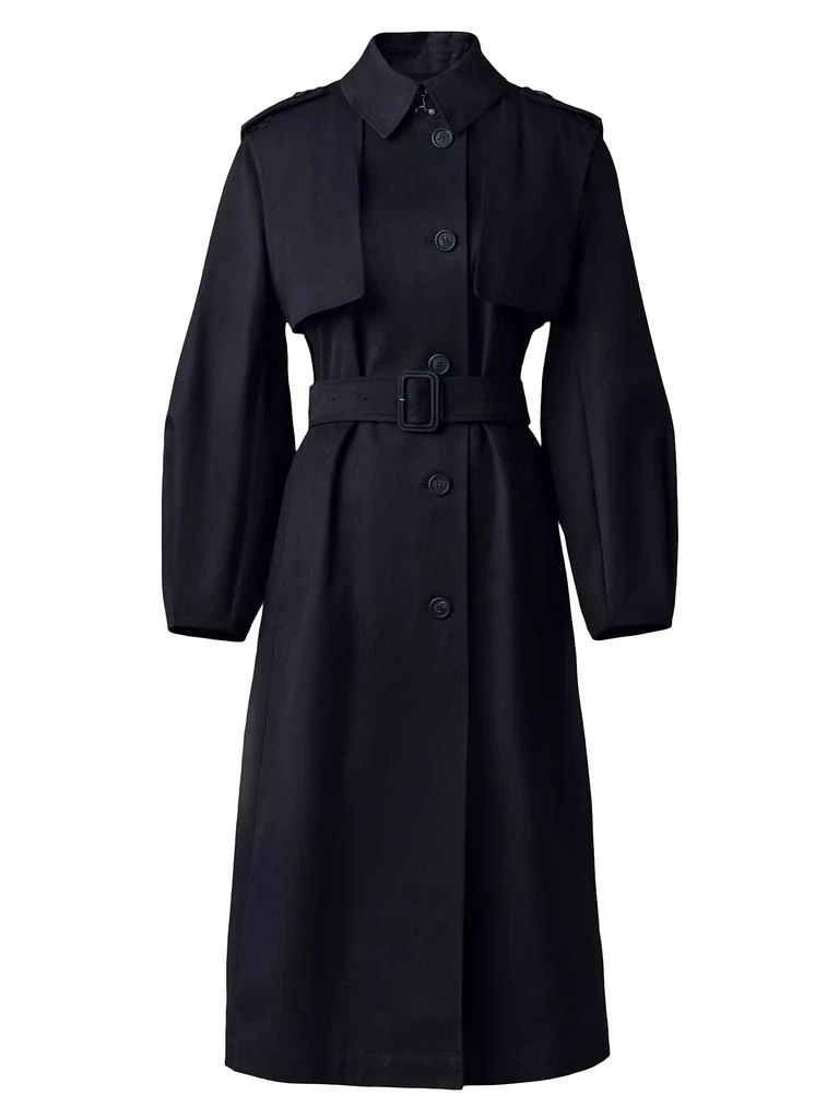 Mackage Alia Twill Balloon-Sleeve Trench Coat 1