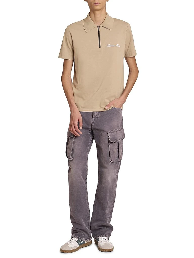 Balmain Faded Denim Cargo Pants 2