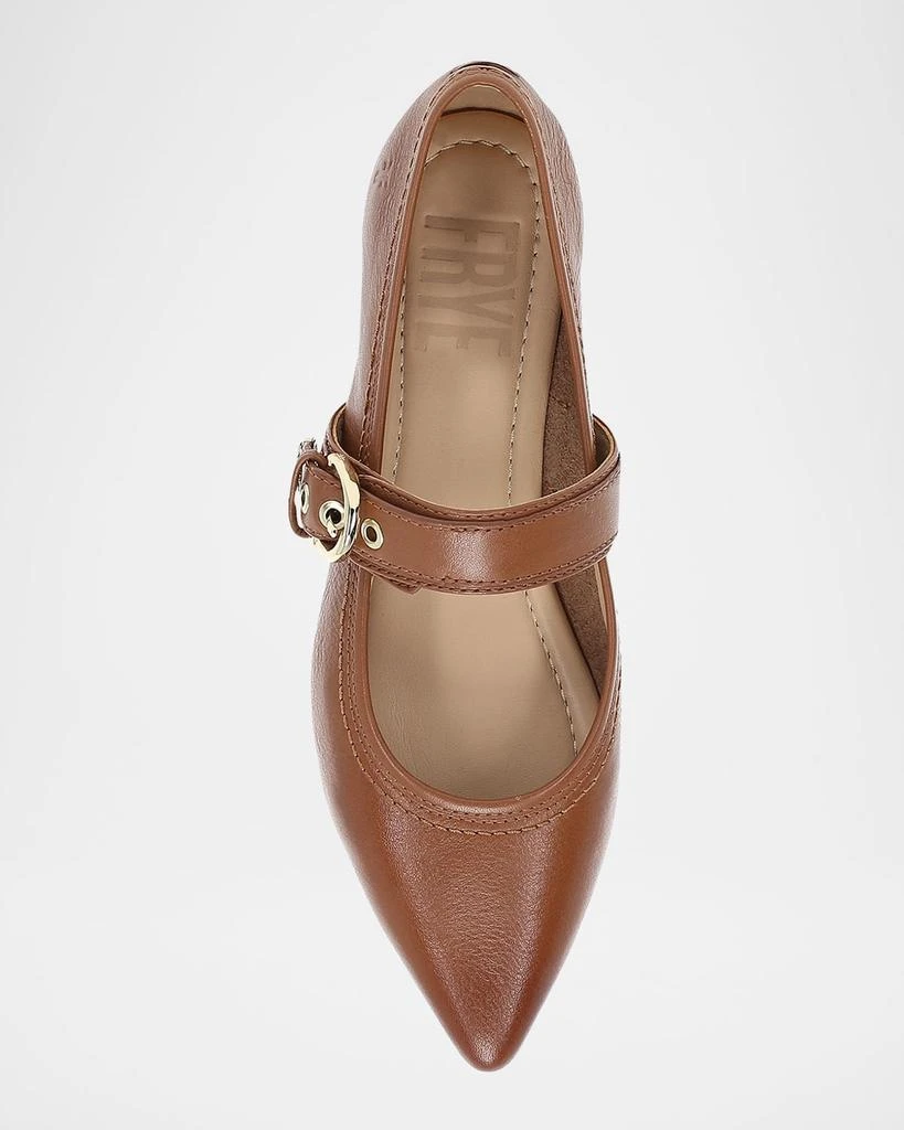 Frye Heather Leather Mary Jane Ballerina Flats 3