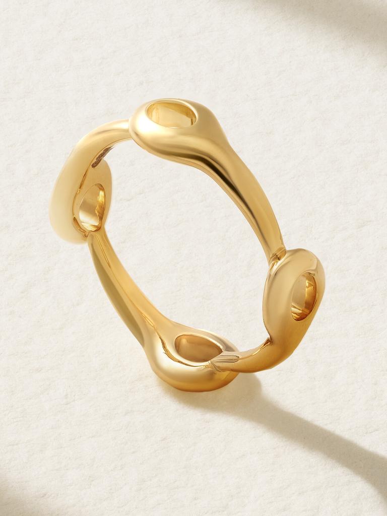 Melissa Kaye Lola Needle Small 18k 黄金戒指