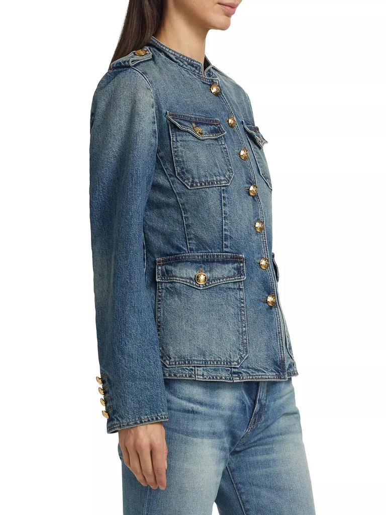 Nili Lotan Geraldine Denim Utilitarian Jacket 4