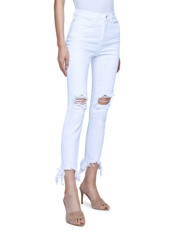 L'Agence High Line High Rise Distressed Stretch Skinny Jeans 3