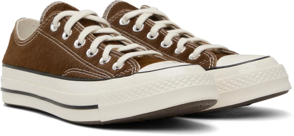 Converse Brown Chuck 70 Premium Leather Sneakers 4