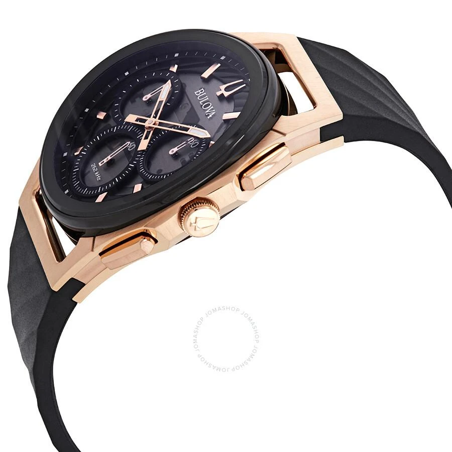 Bulova Curv Chronograph Black Dial Men's Watch 98A185 2
