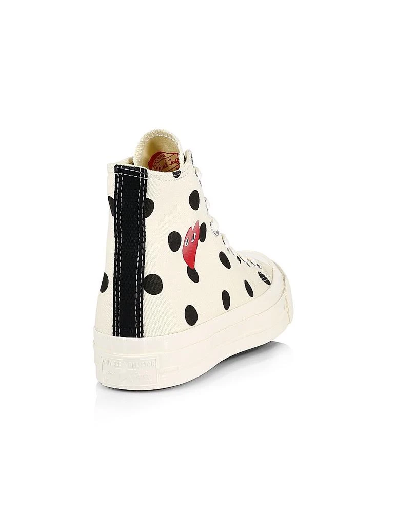 Comme des Garcons CdG PLAY x Converse Men's Chuck Taylor All Star Polka Dot High-Top Sneakers 3