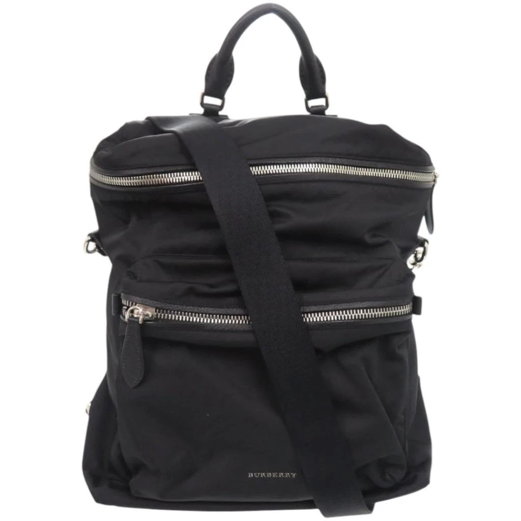 Burberry Nylon Acrylic Polyamide Backpack (Pre-Owned)