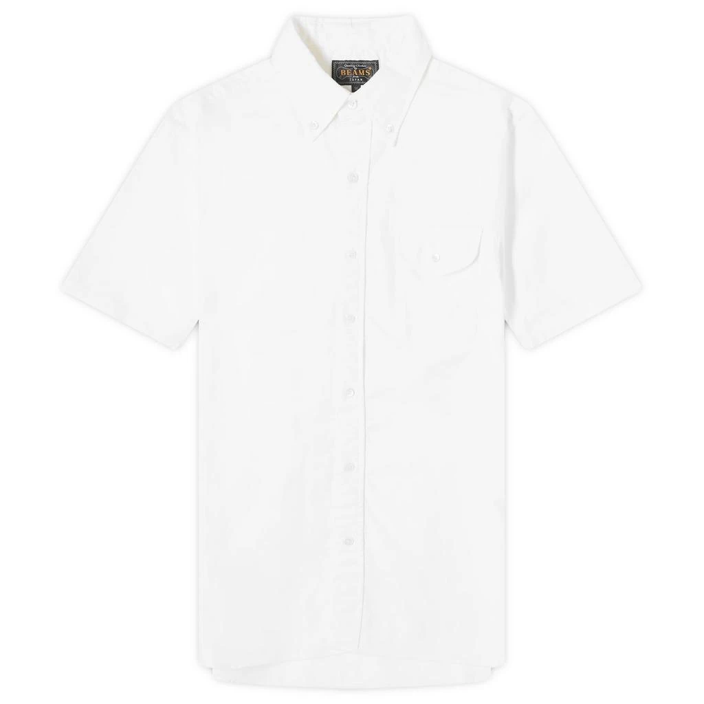 BEAMS PLUS Beams Plus Button Down Short Sleeve Oxford Shirt 1