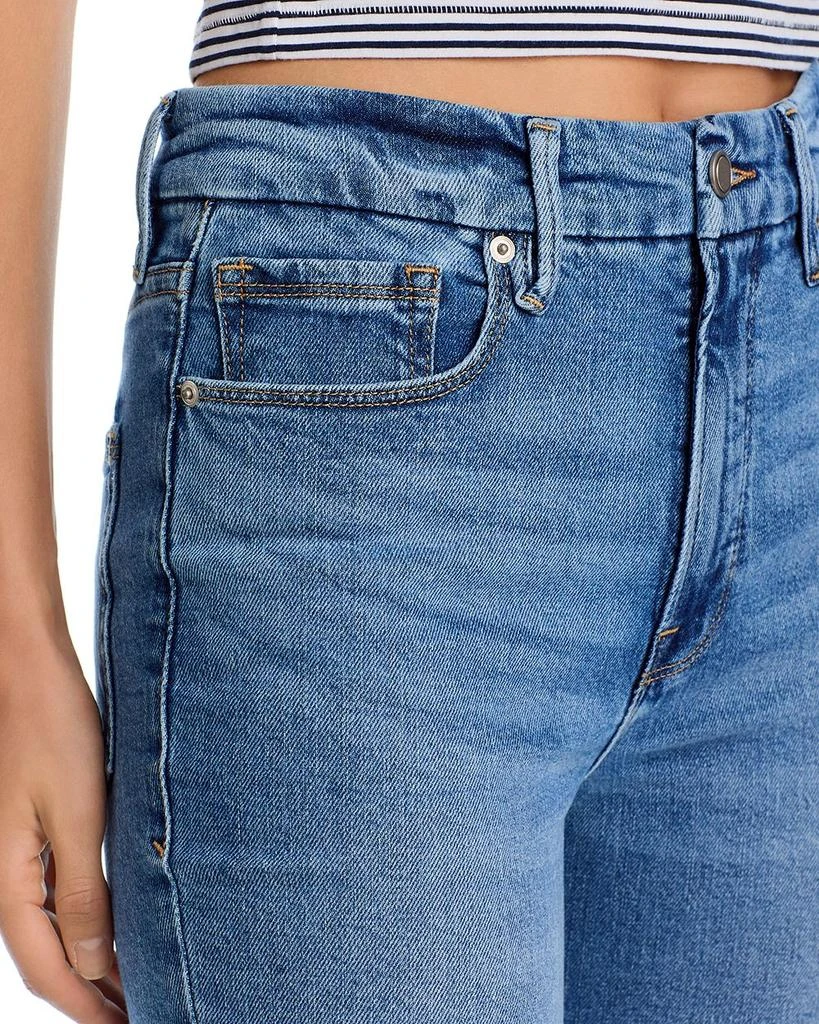 Good American Good Classic High Rise Bootcut Jeans in Indigo 692 6