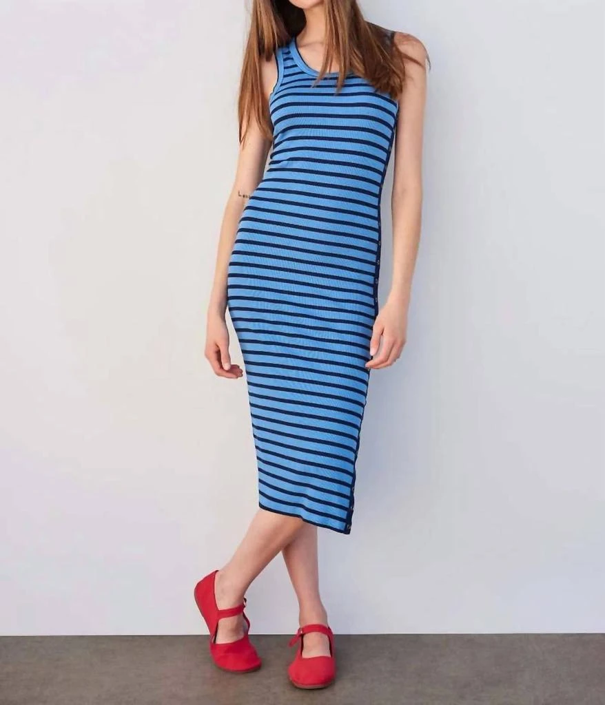 Sundry - Stripe Bodycon With Snap Midi Dress  On Sale Now with Up to 44%  Off | Discover Exclusive Deals & Savings at BeyondStyle  Authentic Sundry  women > dresses >