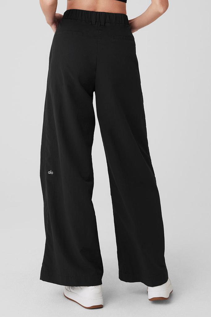 Alo High-Waist Street Smart Trouser - Black