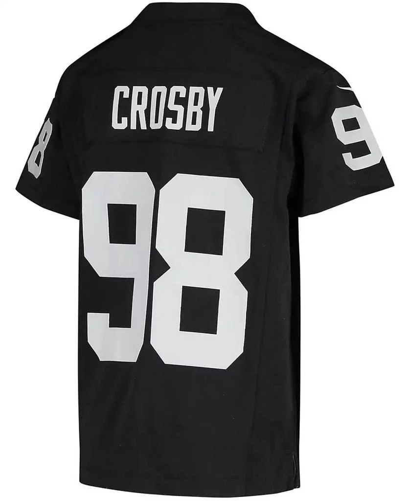 NIKE Big Boys Maxx Crosby Las Vegas Raiders Alternate Game Jersey 3