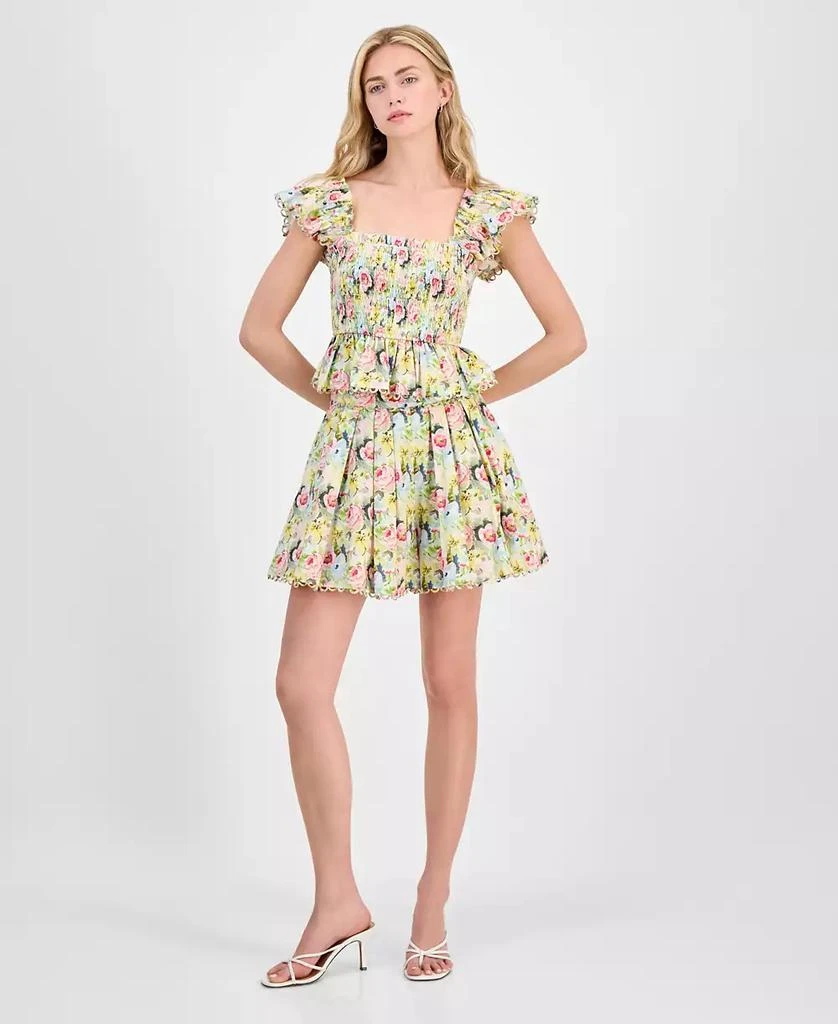 En Saison Women's Cairo Floral-Print Shorts 2