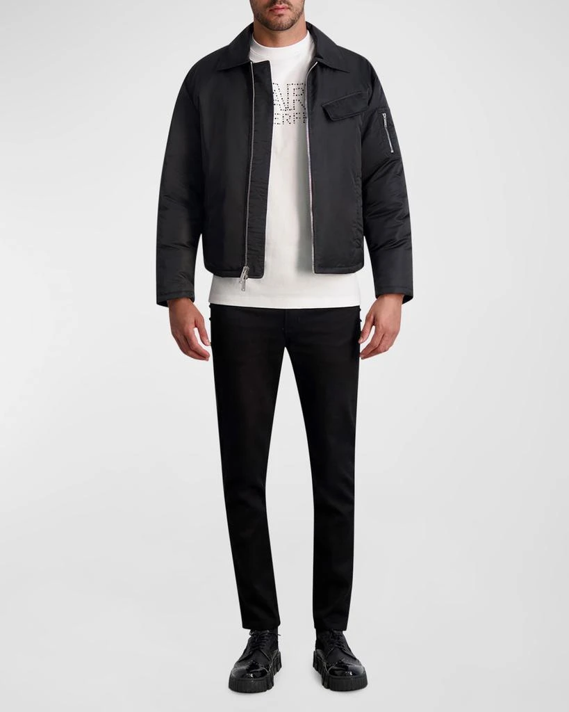 Karl Lagerfeld Paris Men's Cropped Down Shirt Jacket 3