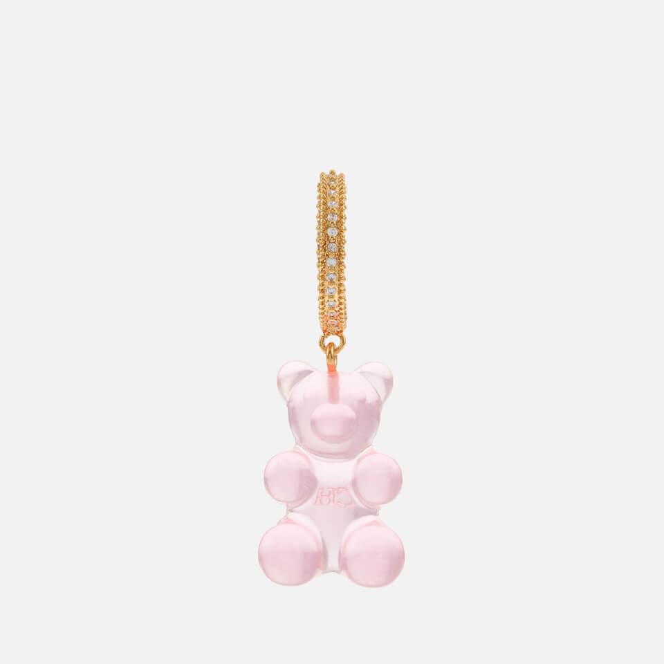 Crystal Haze Crystal Haze Mega Nostalgia Bear Gold-Plated Earring