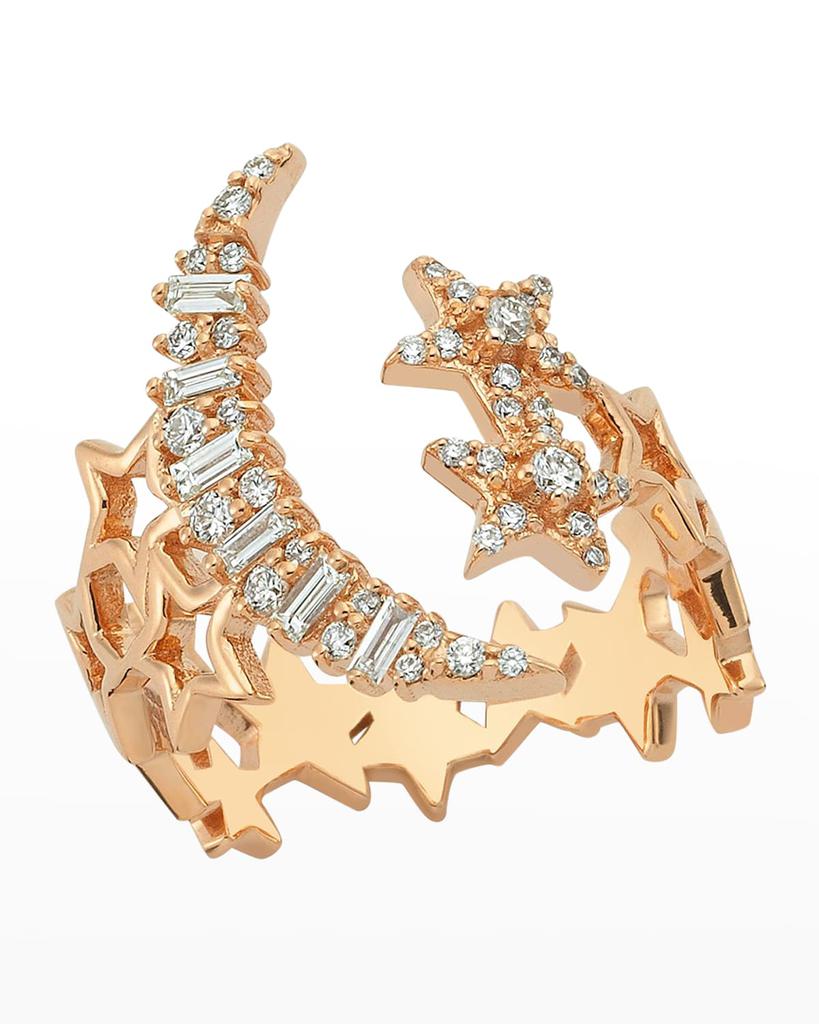 Bee Goddess Sirius Diamond Open Ring