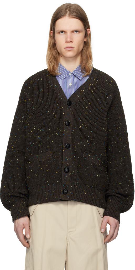 sacai Garment Dye Wool Knit Cardigan