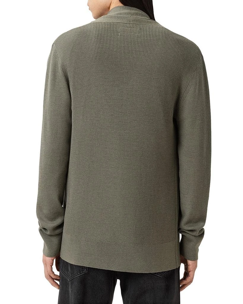 ALL SAINTS Mode Regular Fit Merino Wool Open Cardigan Sweater 3