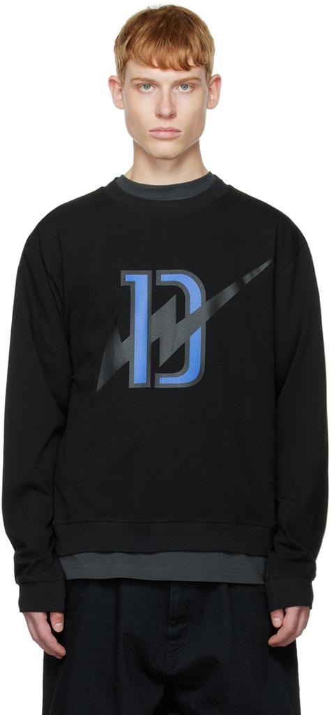 We11done Black Thunder Sweatshirt