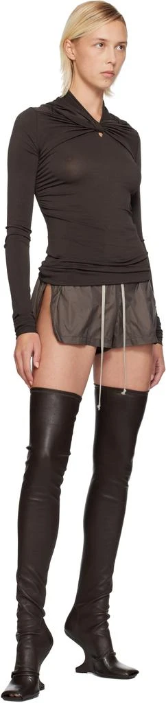 Rick Owens Brown Concordians Cantilever 11 Tall Boots 5