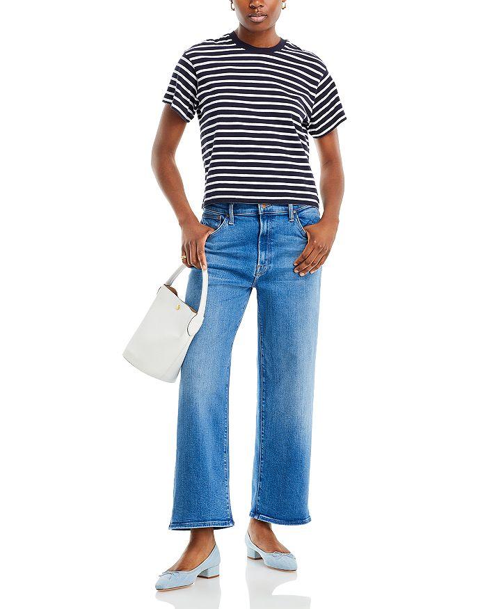 MOTHER The Dodger High Rise Ankle Wide Leg Jeans in Work Hard Play Hard