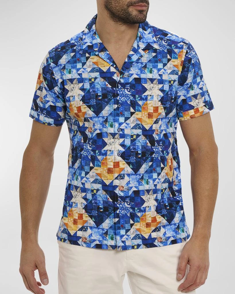 Robert Graham Men's Sashiko Short-Sleeve Shirt 1
