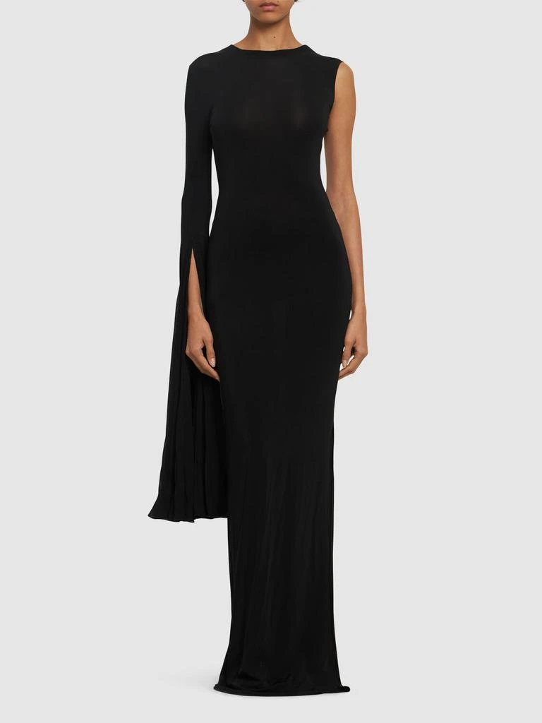 NENSI DOJAKA Asymmetrical Gown W/oversize Sleeve 1