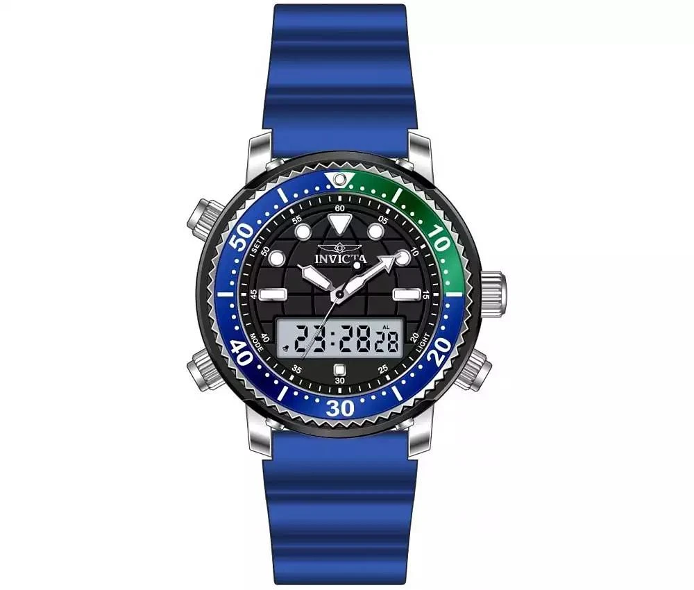 Invicta Men's 49447 Pro Diver Digital, Quartz Electronic, PC21AF Black Dial Watch 3