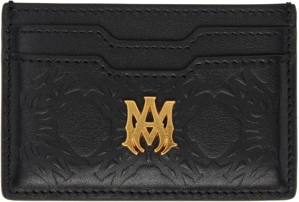 AMIRI Black 
MA
 Quad Leather Card Holder