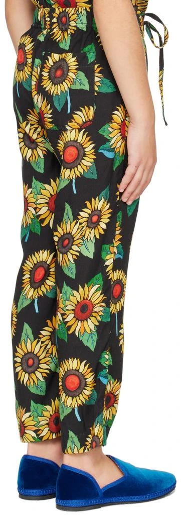 Endless Joy Kids Black Sunflower Lounge Pants 3