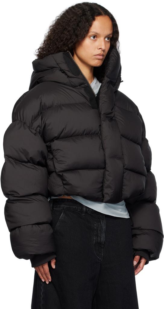 Entire Studios Black MML Hooded Down Puffer Jacket