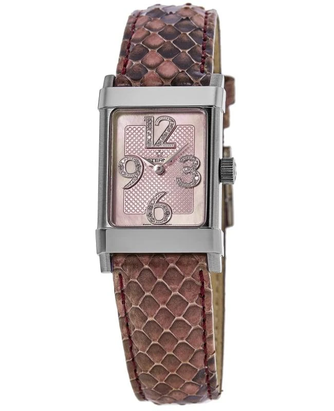 Eterna Eterna 1935 Automatic Pink Diamond Dial Leather Strap Women's Watch 8790.41.84.1157 1