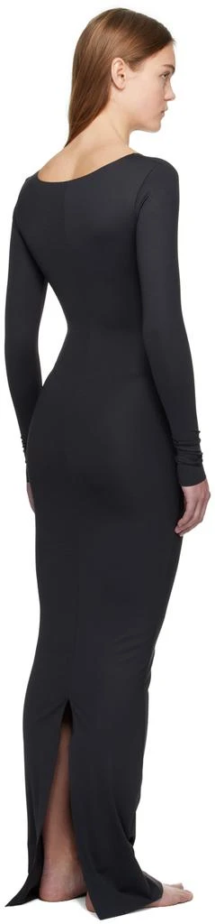 SKIMS Black SKIMS Body Long Sleeve Long Slip Maxi Dress 3