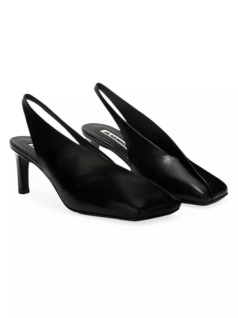 Jil Sander 65MM Leather Slingback Pumps 2
