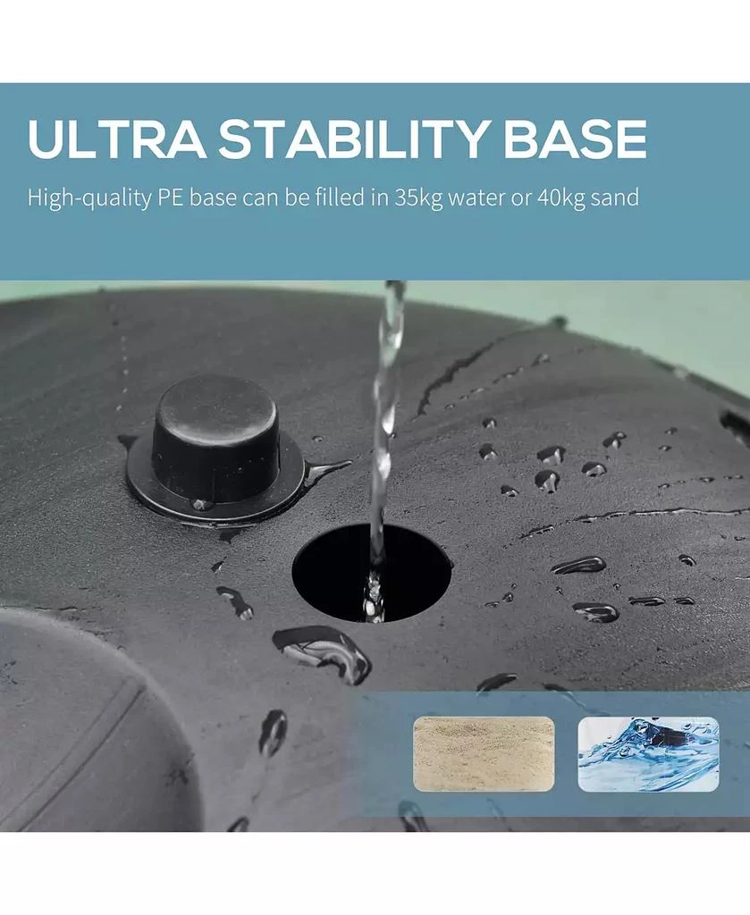 Soozier Portable Basketball Sd 
Height Adjustable with Fillable Bottom Base 3