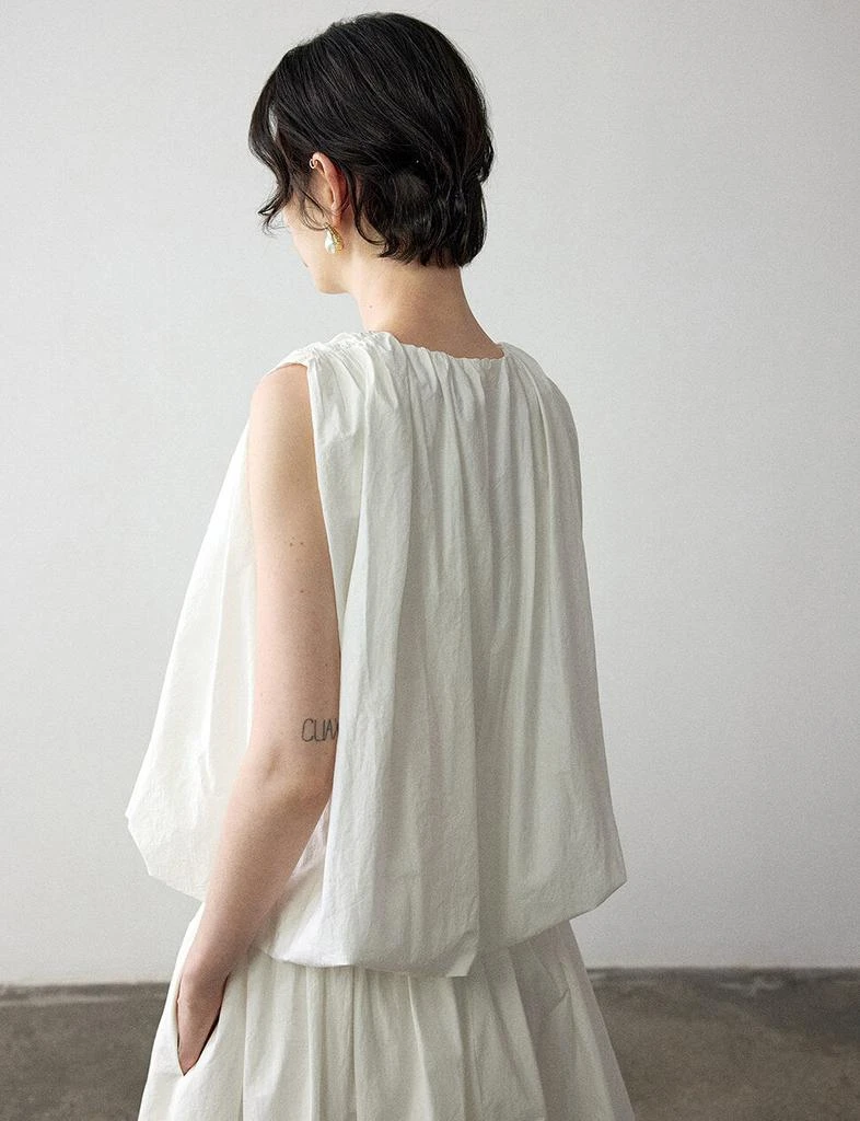 Pixie Market White Puff Parachute Top-PREORDER 9