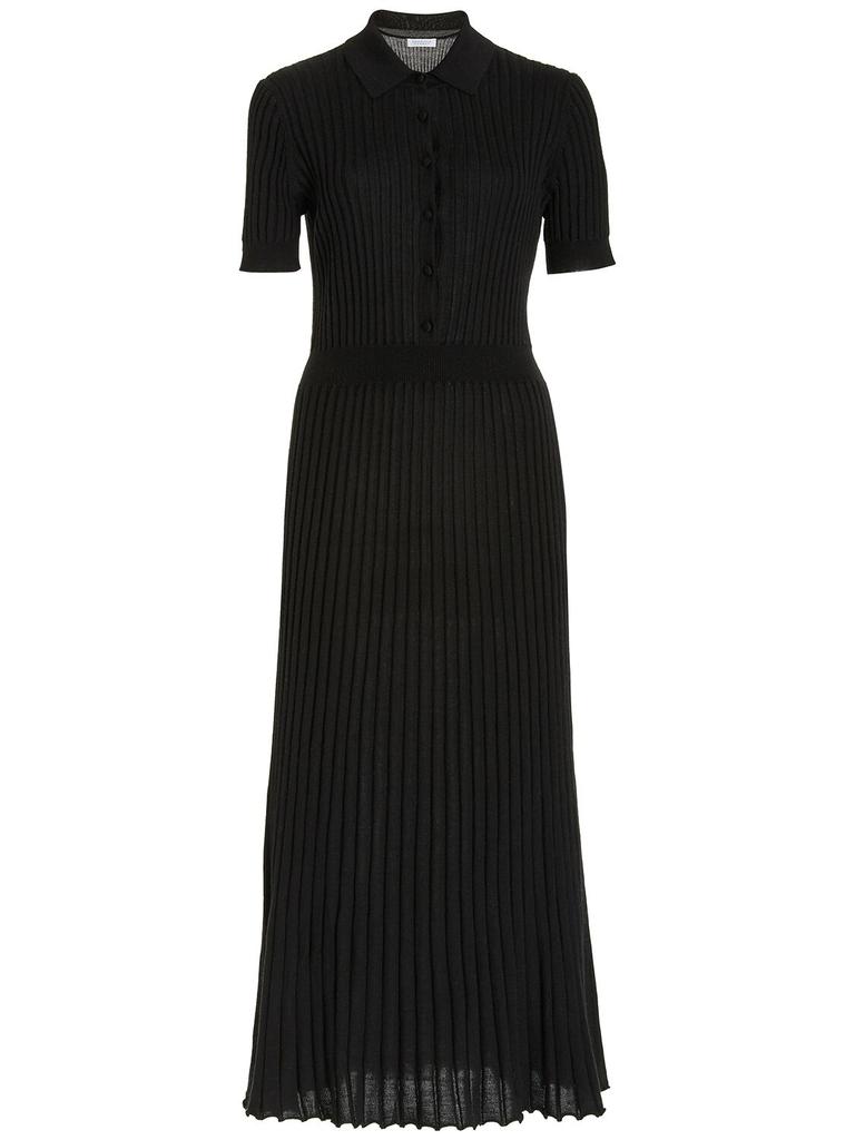 GABRIELA HEARST Amor Knit Polo Midi Dress