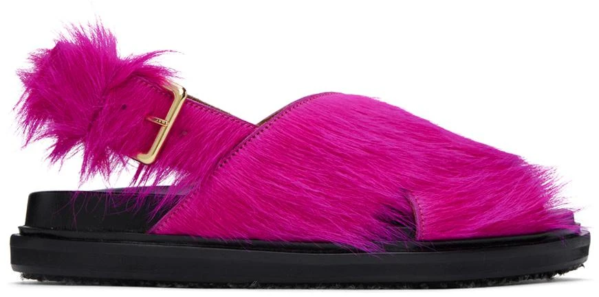 Marni Pink Fussbett Sandals 1