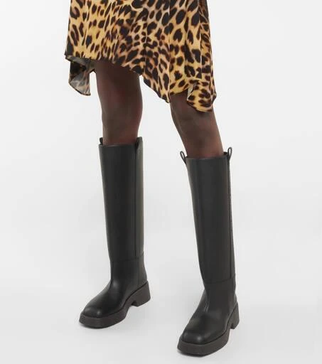 Stella McCartney Logo knee-high boots 4