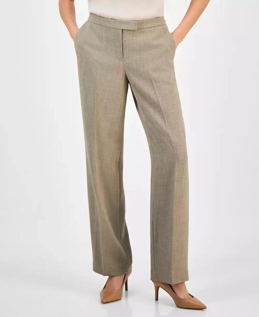 Kasper Women's Mid Rise Straight Leg Pants, Regular & Petite 4