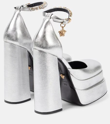 Versace Medusa Aevitas leather platform pumps 3