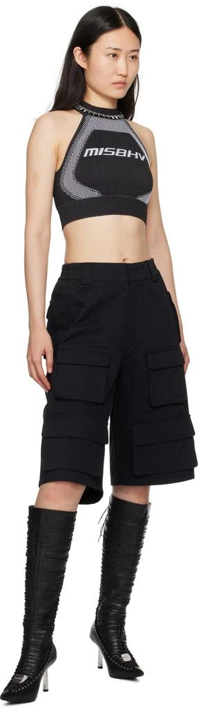 Misbhv Black & White Halter Sport Bra 4
