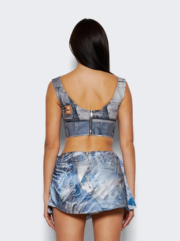 Natasha Zinko Denim Print Corset 5