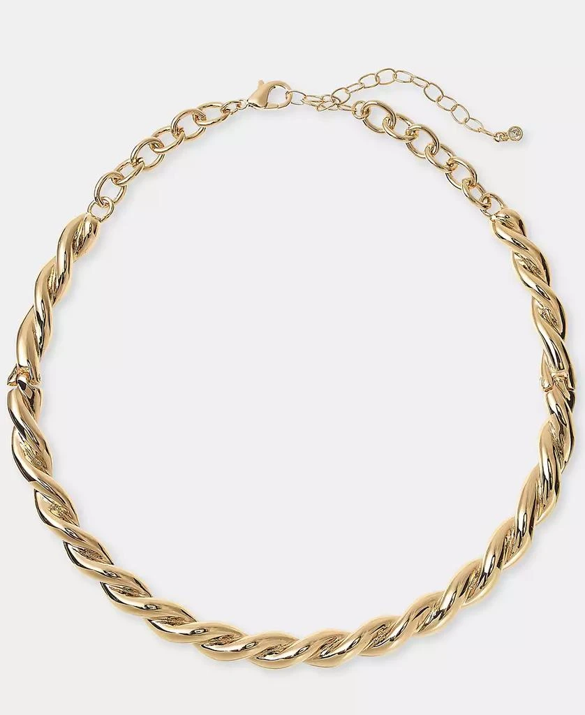 On 34th Twist Collar Necklace, 16" + 3" extender, Macy
s Exclusive