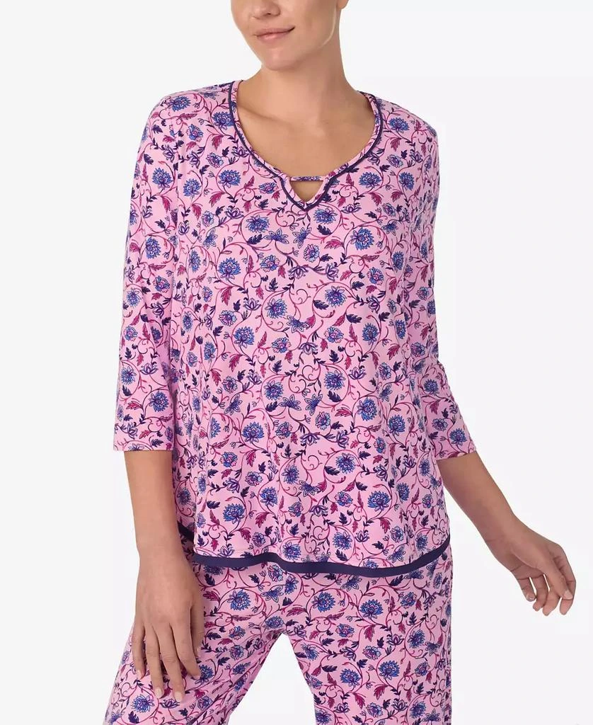 Ellen Tracy Women's 3/4-Sleeve Pajama Pants Set 3