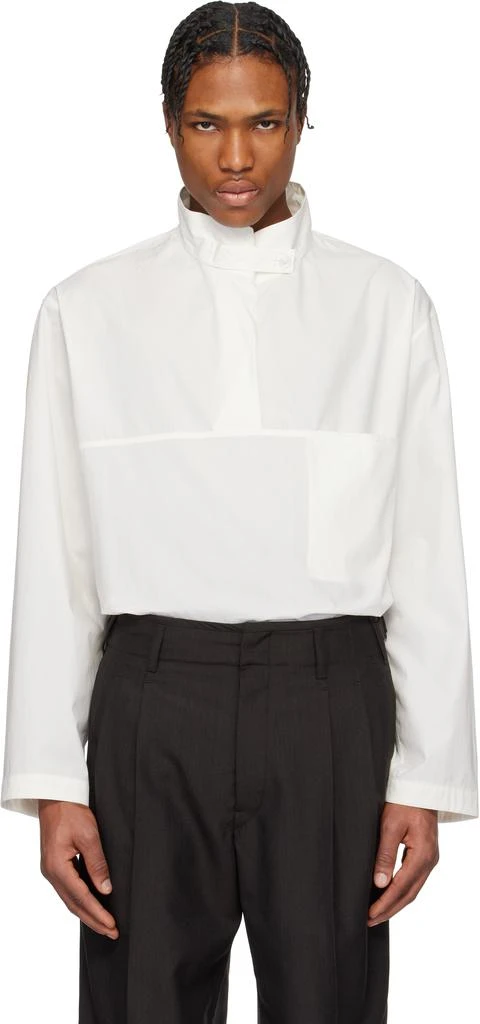 Lemaire White Vareuse Shirt 1