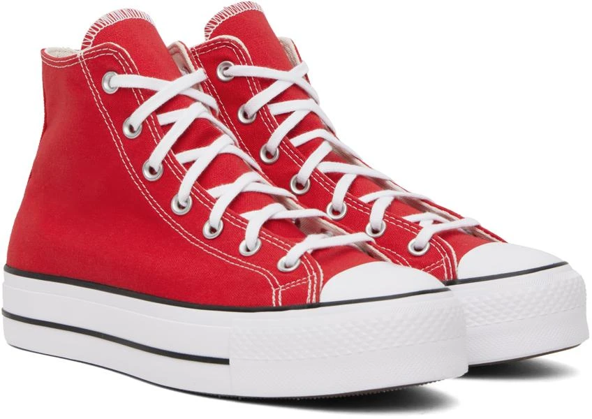 Converse Red Chuck Taylor All Star Lift Hi Sneakers 4