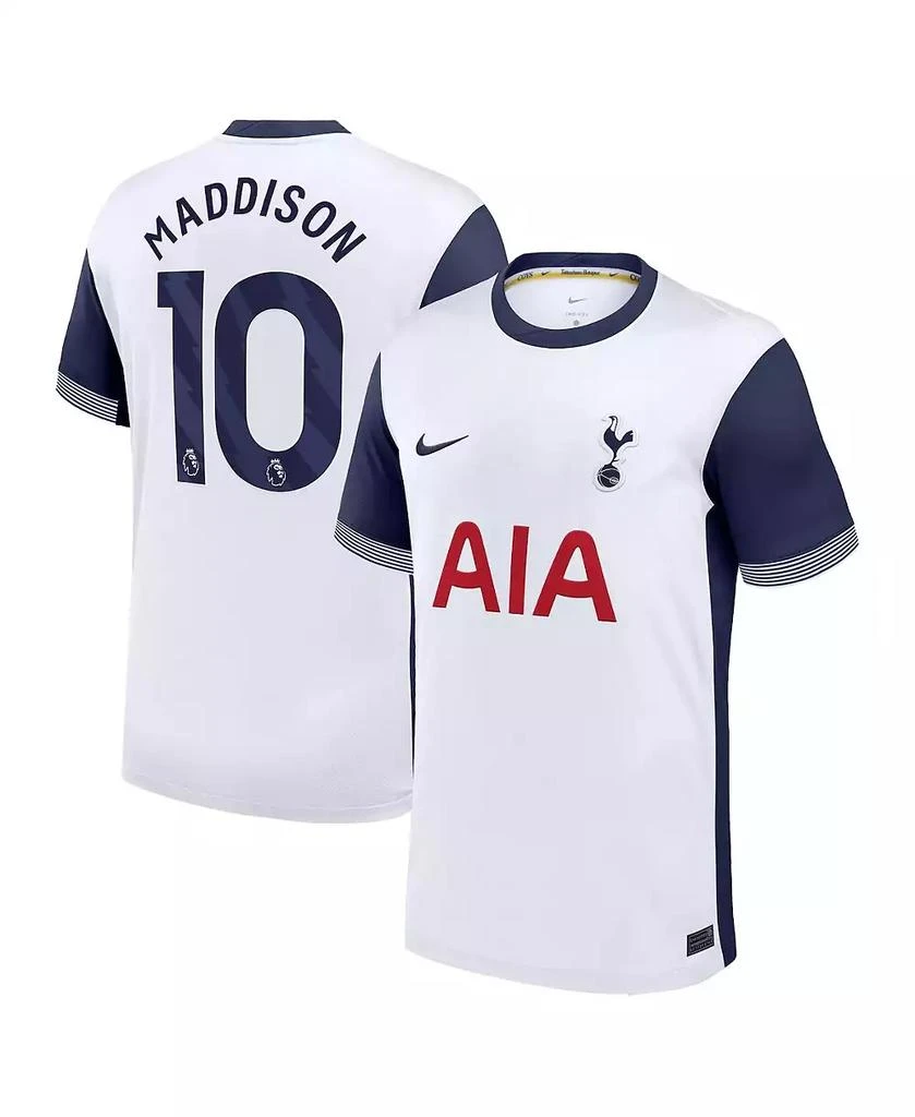 NIKE Men's James Maddison White Tottenham Hotspur 2024/25 Home Replica Player Jersey 1