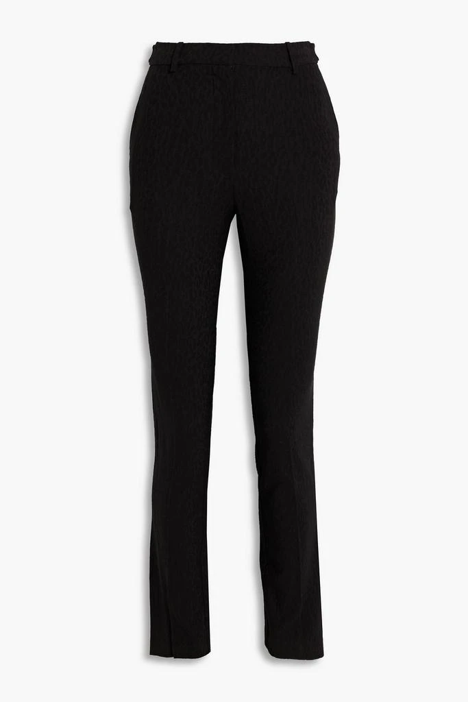 Derek Lam Leopard-jacquard slim-leg pants 1