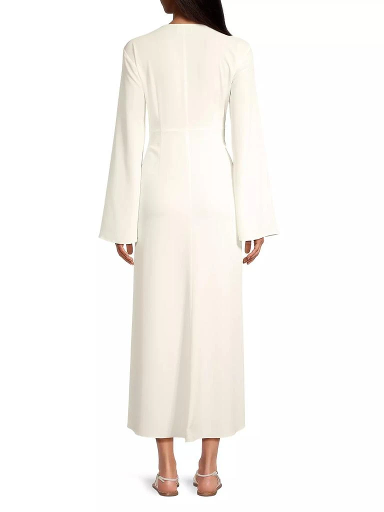 Cinq à Sept Talita Knotted Cut-Out Crepe Dress 5