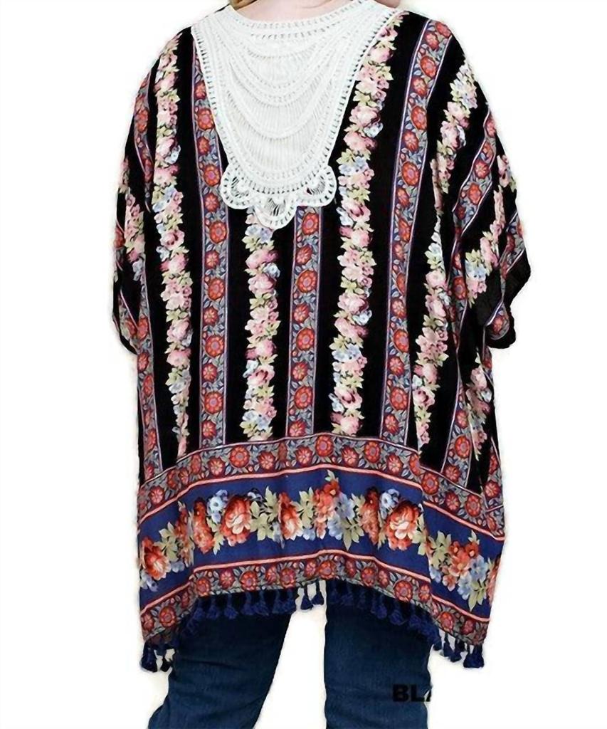 Kori Kori - Back Crochet Patch Kimono Jacket